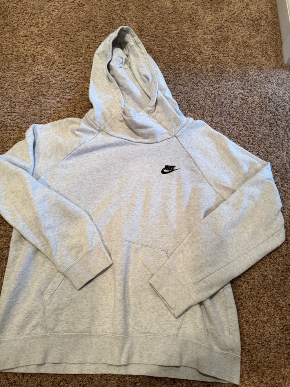 Nike Light Gray cowl neck hoodie